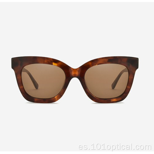 Gafas de sol de mujer Cat Eye Square de acetato